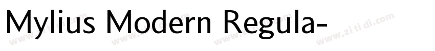 Mylius Modern Regula字体转换